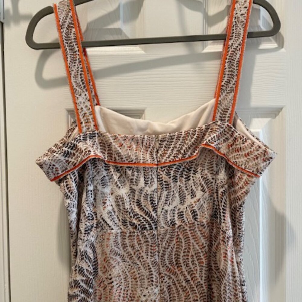 Brown and Cream Exquise Anthropologie Maxi Dress Size XL - Picture 5 of 8